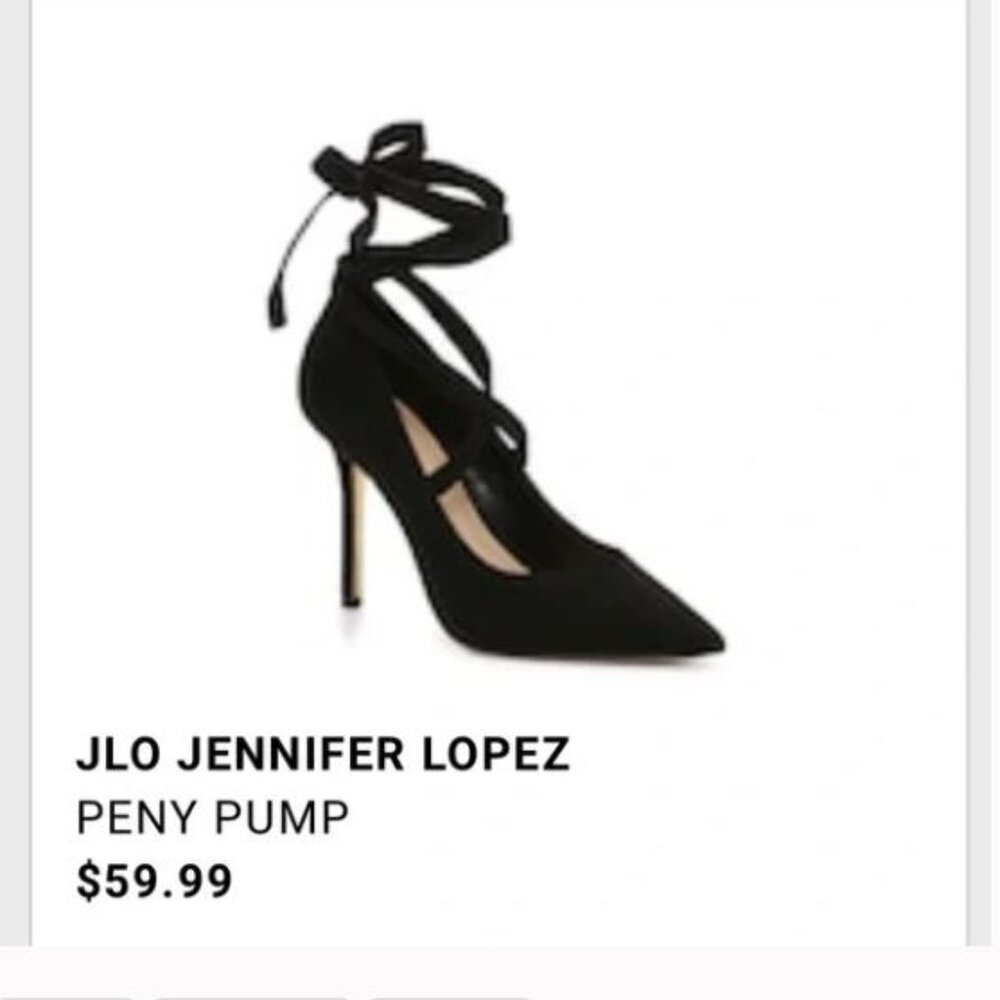 NWOT JLo Jennifer Lopez Lace Up Peny Heels